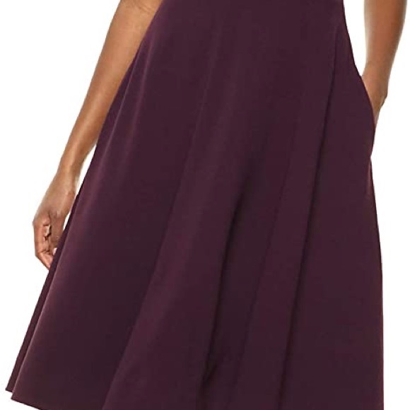 Dress the Population Catalina Fit and Flare Dress in Plum NWT a size Large - Picture 2 of 8